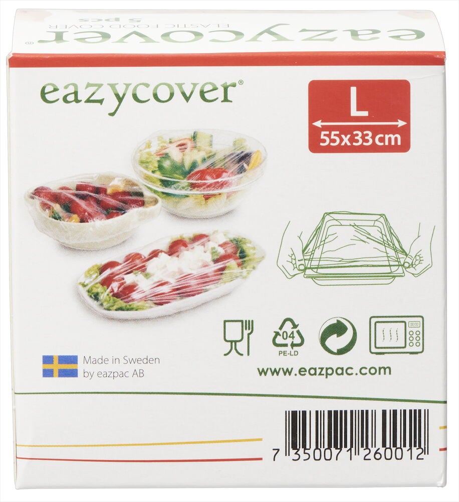 Tre dekkede matfat med transparente lokk.