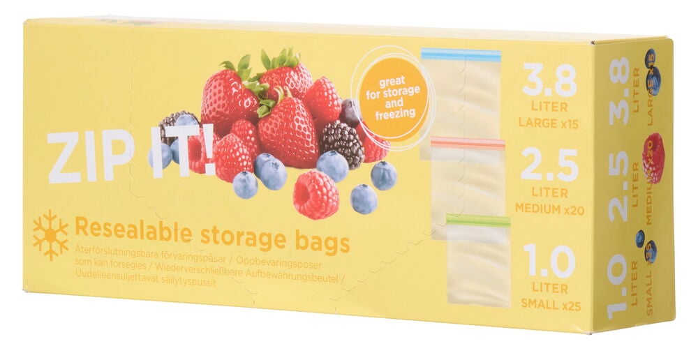 Fryspåse, ziplock - 2