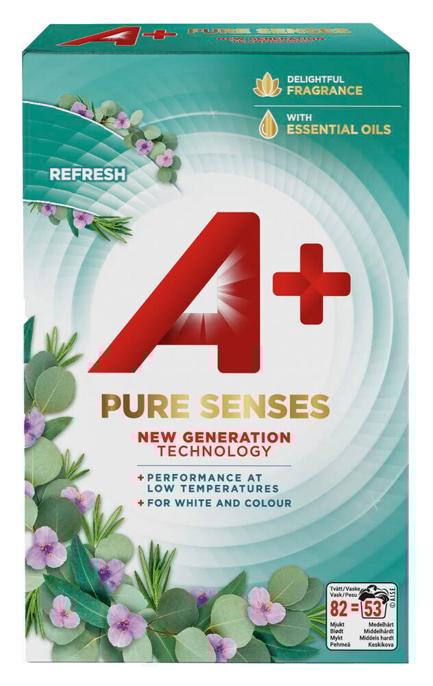 Tvättmedel, pulver A+ Pure Sense