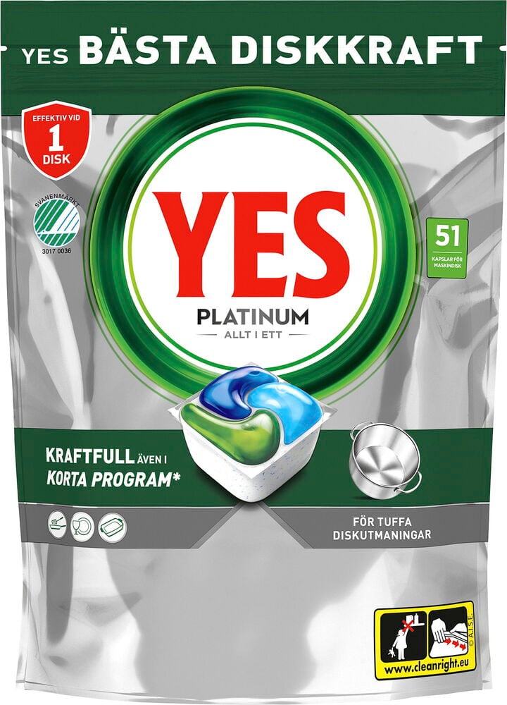 Maskindisktabletter Yes Platinum - 3