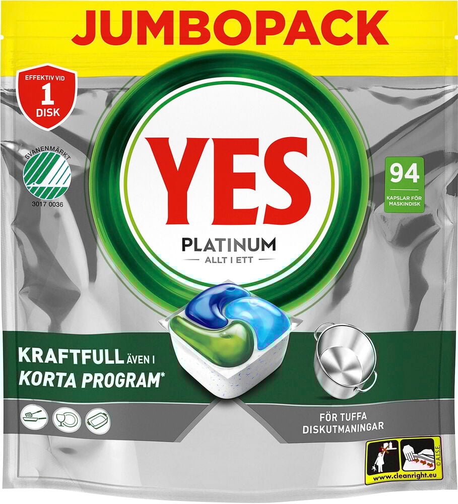 Maskindisktabletter Yes Platinum - 3