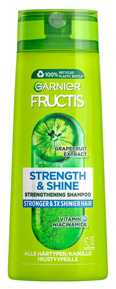 Grön flaska veganskt schampo för normalt hår.