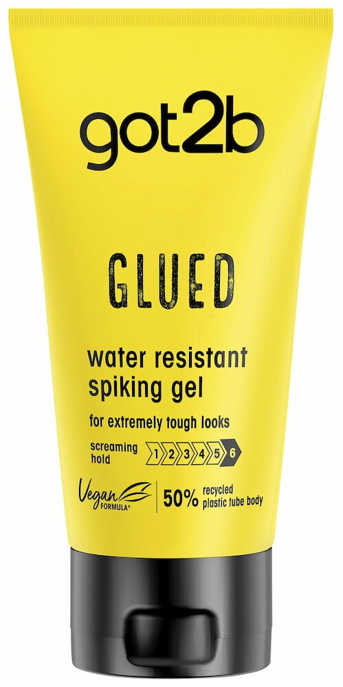 Gul tub got2b hårvax vattenresistent silikonfri vegansk.