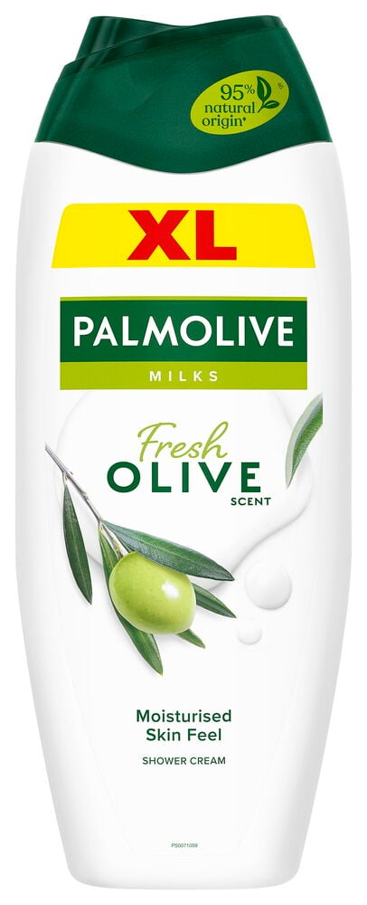 Palmolive Duschcreme XL Größe mit Olivenduft.