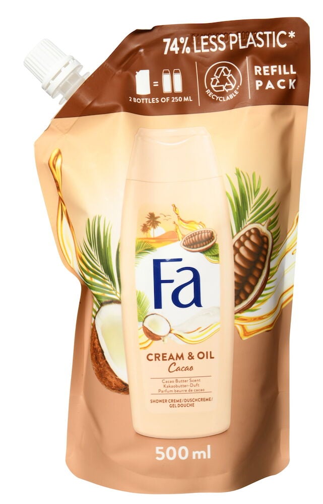 Duschcreme, Nachfüllpackung Fa