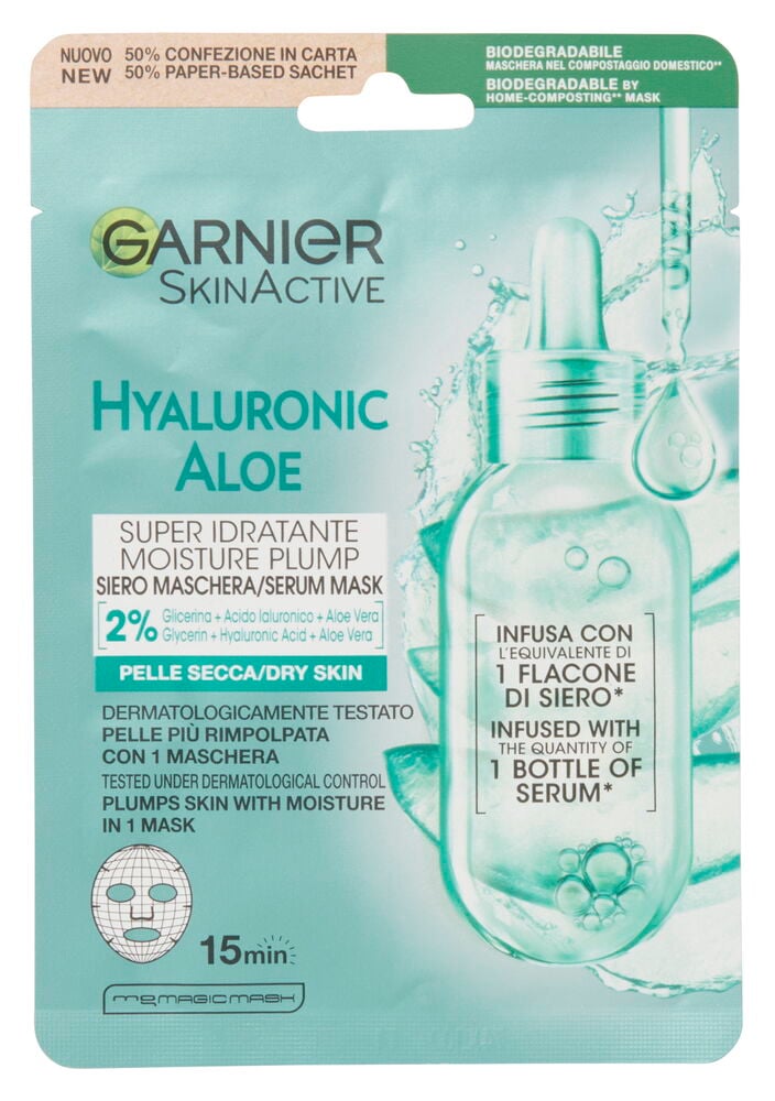 Arkkinaamio, jossa on hyaluronihappoa ja aloe veraa.