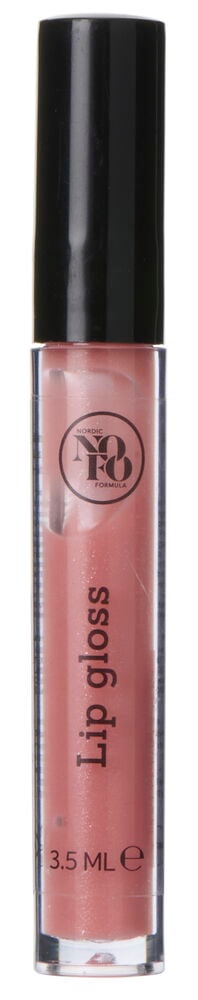 Rosa läppglans NoFo med svart lock.