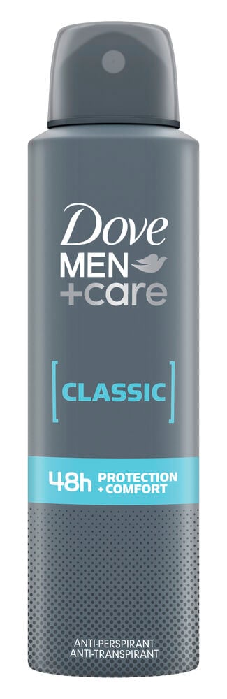 Grå deosprayflaska Dove Men Care Classic.