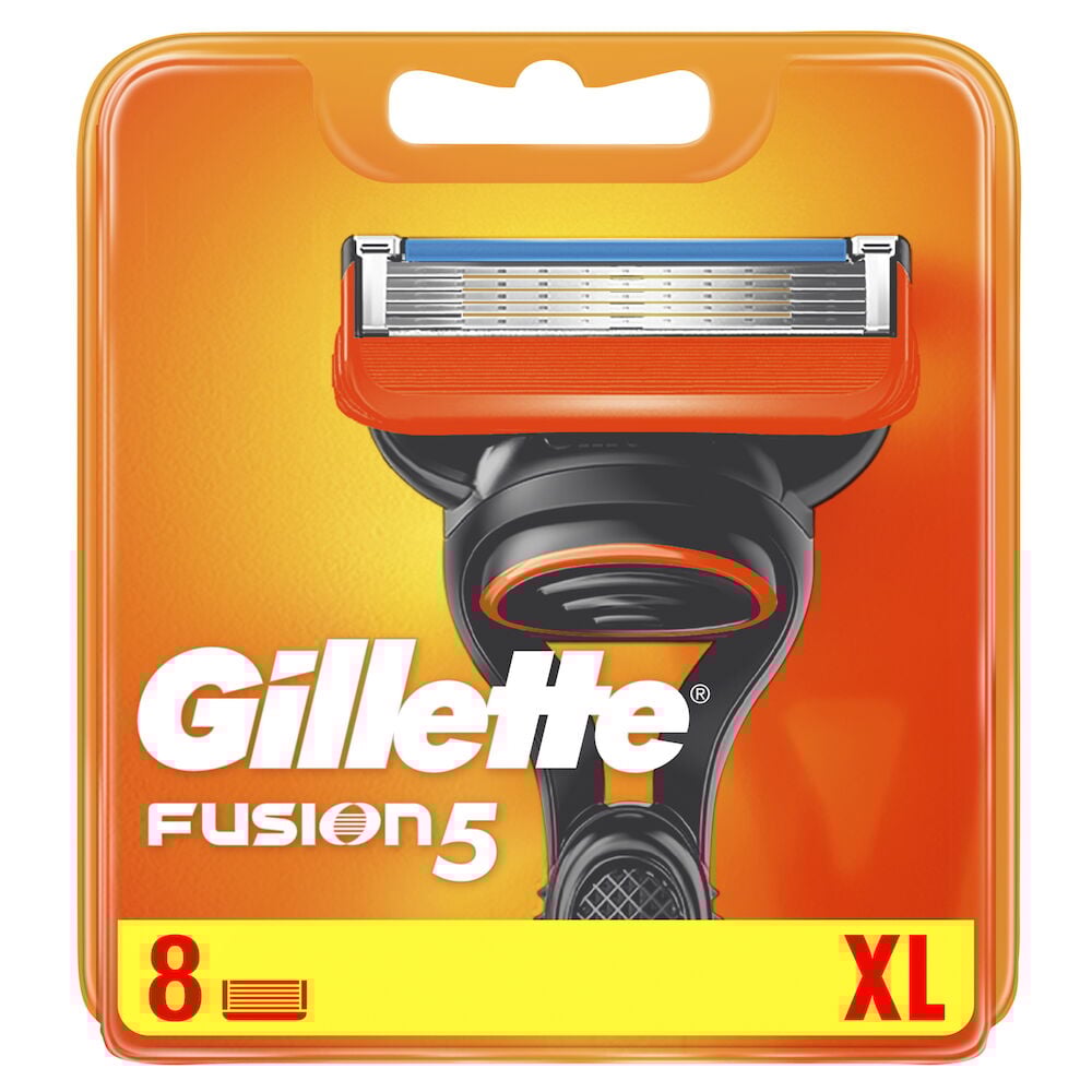 Gillette rakbladspaket Fusion5 för herr, åtta stycken.