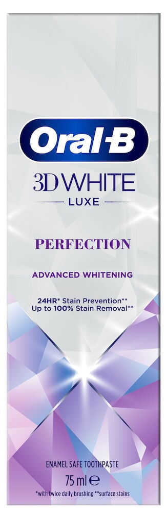 Tannkremtube Oral-B 3D White Luxe Perfection.