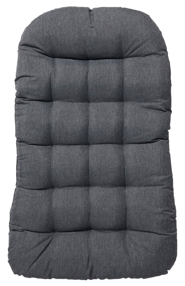 Harmaameleerattu istuinpehmuste tikatulla pinnalla ja pehmeällä täytteellä.