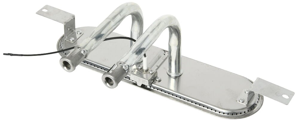 Metallbrenner med to rør og tenntråd.