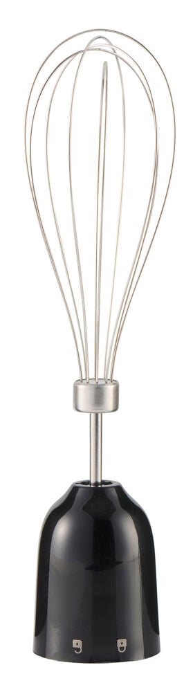Svart och silverfärgad vispfäste för Stavmixerset 800 W 3 in 1 BHS26.