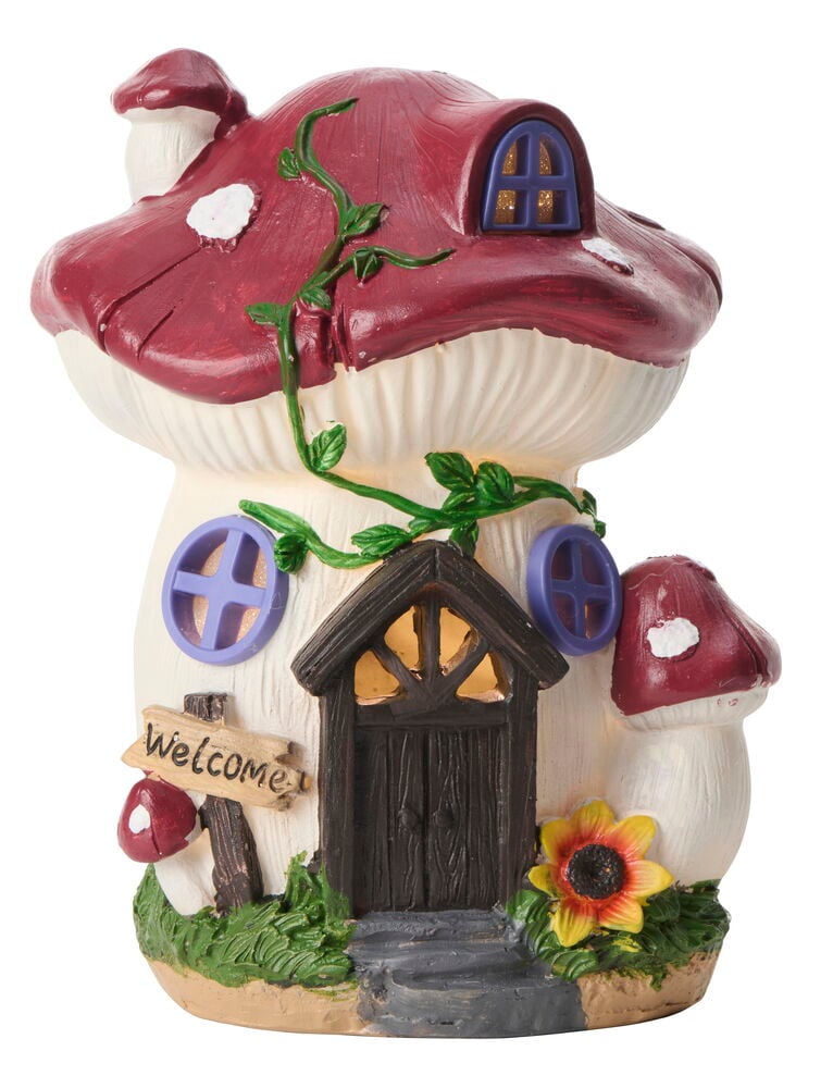 Hagefigur med solceller Mushroom - 2