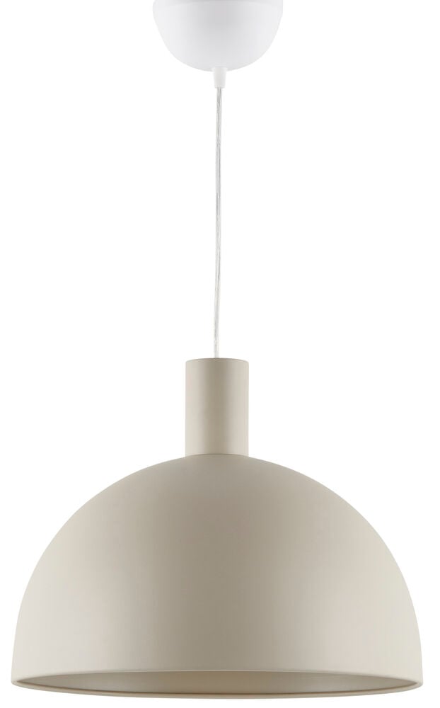 Beige taklampa i skandinavisk stil med sladd.