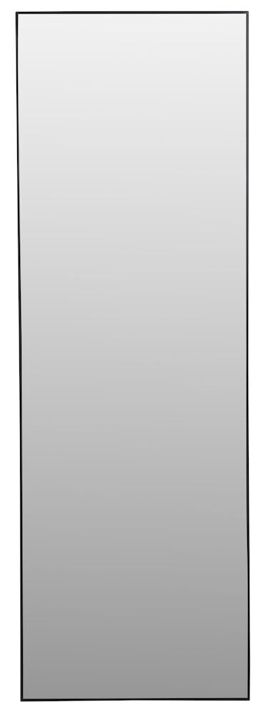 Rektangulär spegel med tunn svart ram.