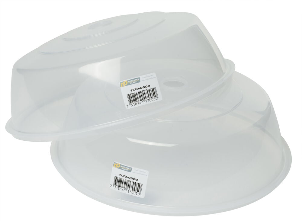 Kaksi läpinäkyvää muovista mikrokantta päällekkäin.