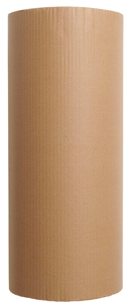 En rulle brun wellpapp för emballage och skydd.