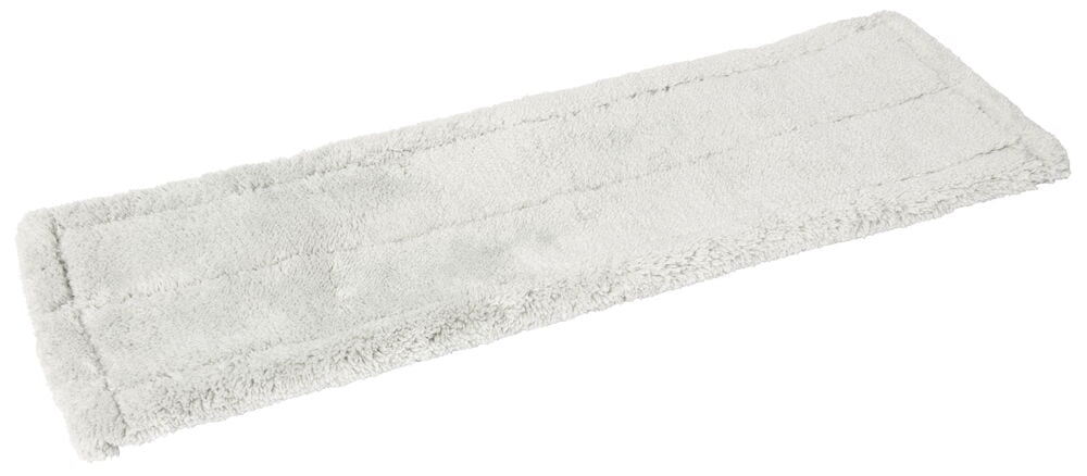 Vaaleanharmaa suorakaiteen muotoinen moppi kangas polyesterimikrokuitua.