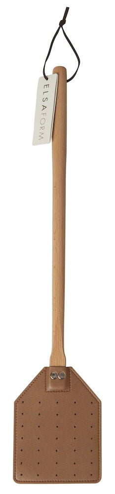 Fluefanger med brunt hode og snor for oppheng.