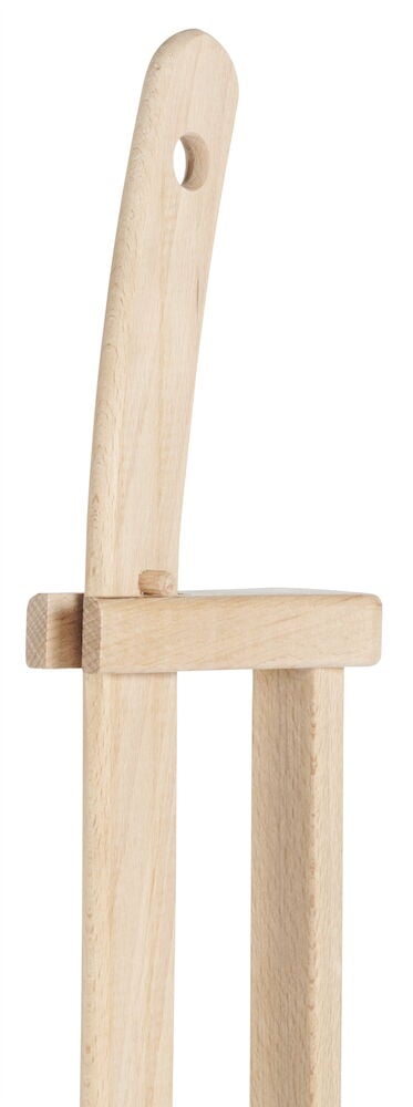 Kahva vaaleasta puusta pyöreällä reiällä.