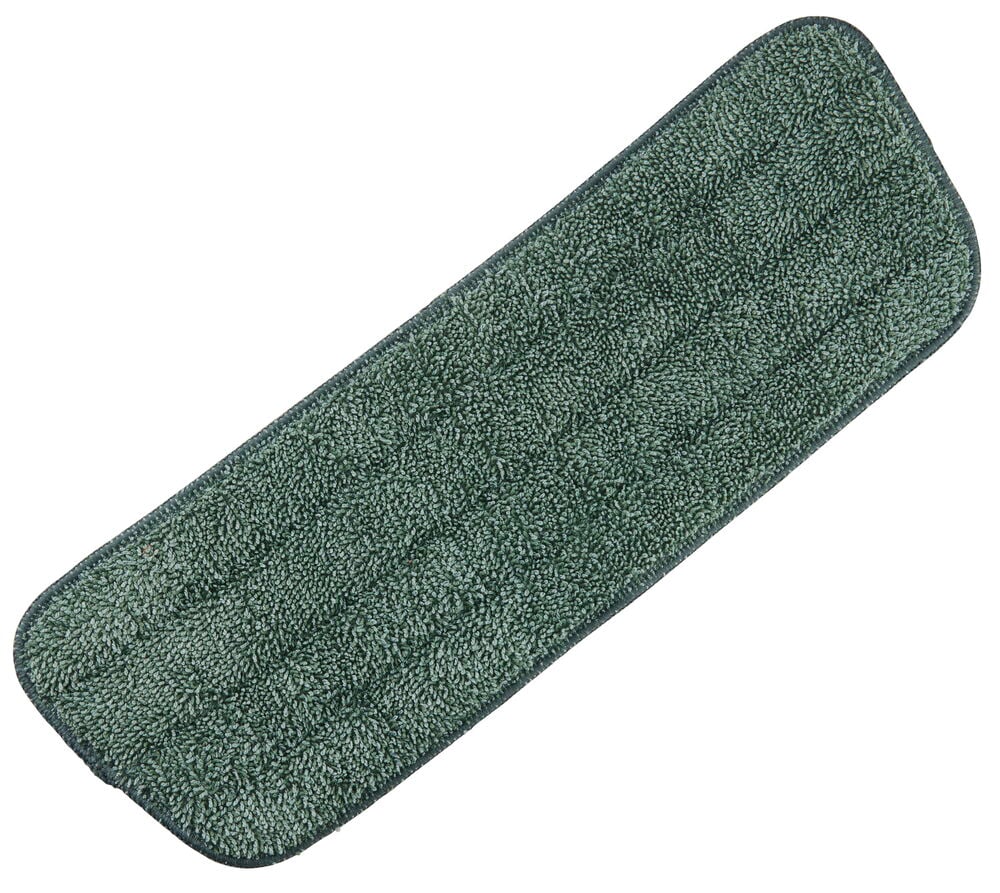 Grön microfiber moppdyna med rundade hörn.