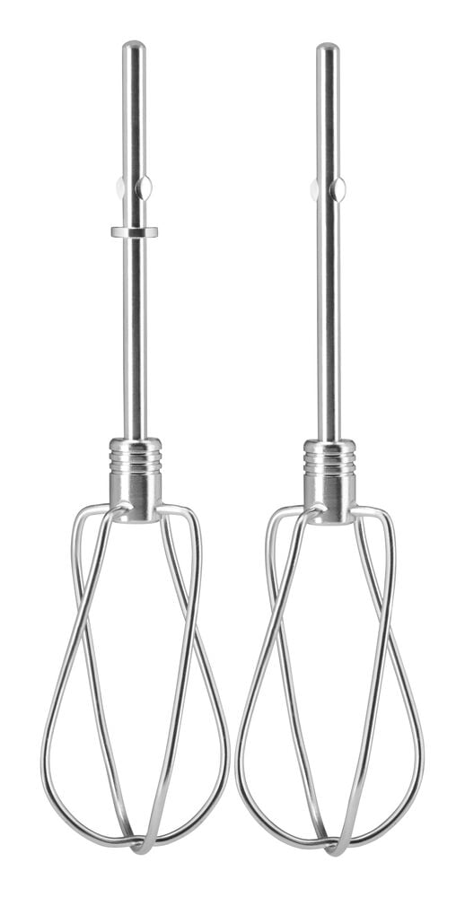 To rustfrie visper til elektrisk visp.