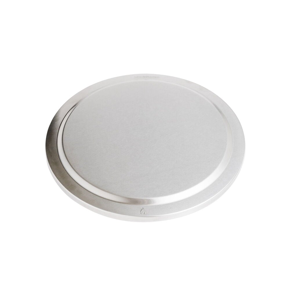 Runt lock i rostfritt stål för eldstad.