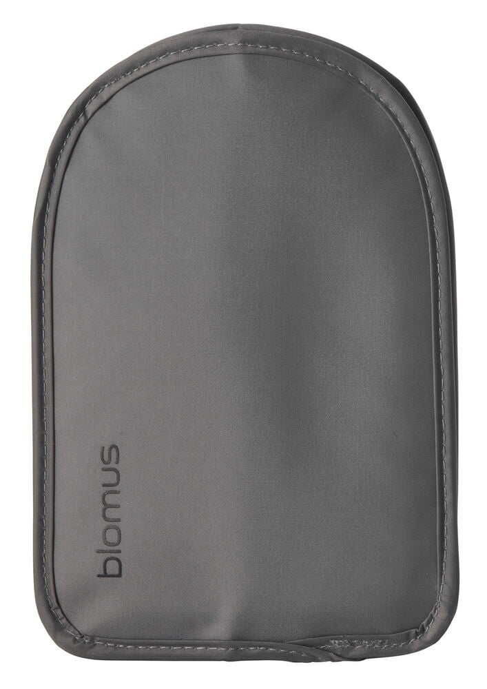 Harmaa viinijäähdytin harjatusta ruostumattomasta teräksestä.