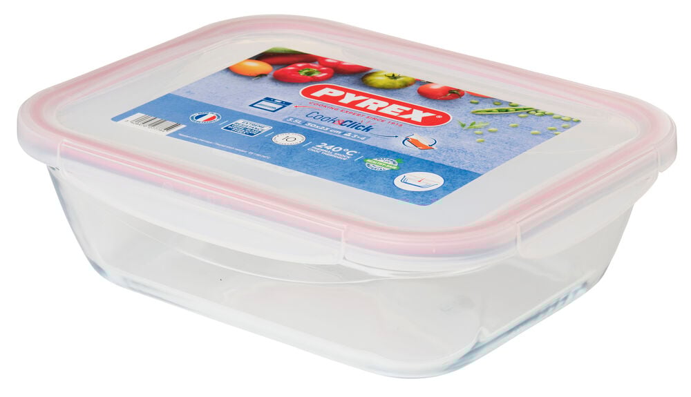 Glassbeholder med lokk Pyrex