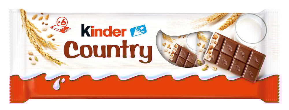 Förpackning med chokladkaka, mjölk och spannmål.