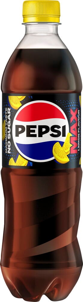 Flaska med Pepsi Max Citron, 50 cl.