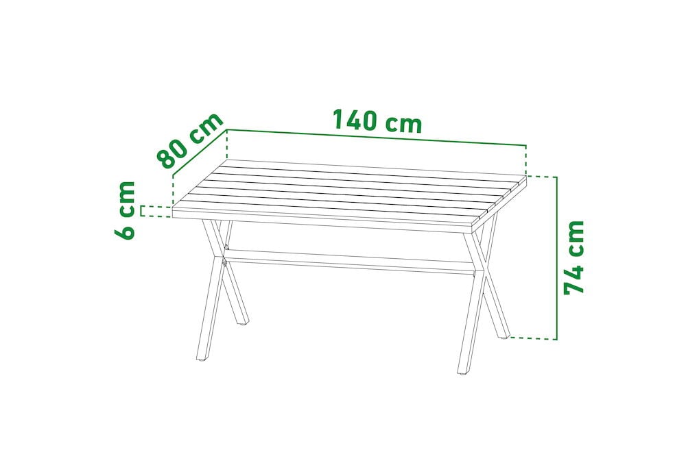 Bord Florens + 4 stoler Amalfi - 6