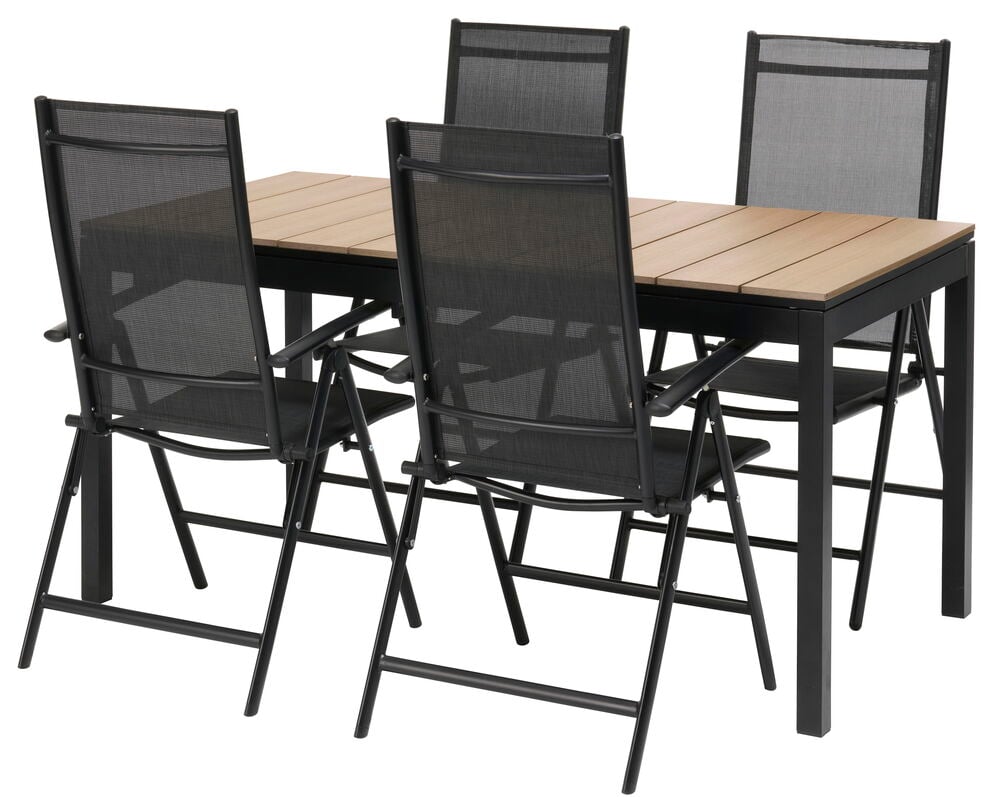 Bord Utdragbart Barcelona + 4 stolar Neapel