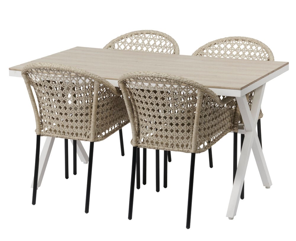 Bord Florens + 4 stoler Amalfi