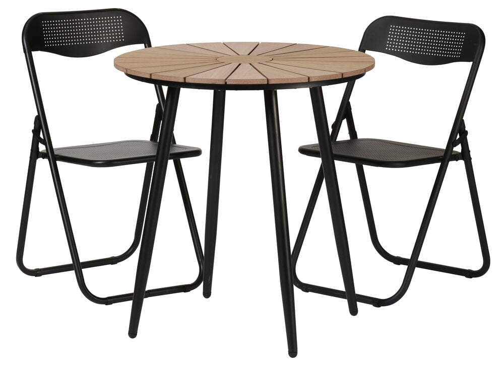 Rosendal-kahvilapöytä + 2 Antibes-tuolia