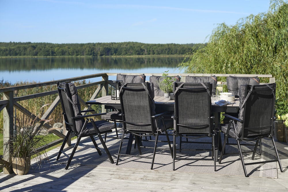 Florens-pöytä, jatkettava + 8 Neapel-tuolia - 4