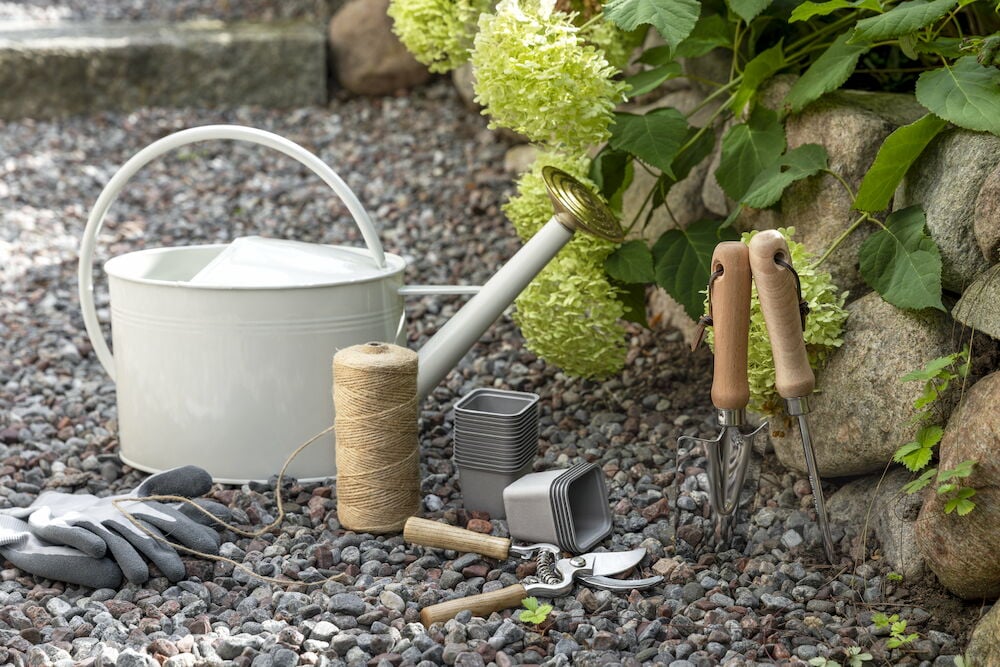 Rikkaruohojen kitkentärauta puukahvalla ja ruostumattomasta teräksestä valmistetulla terällä.