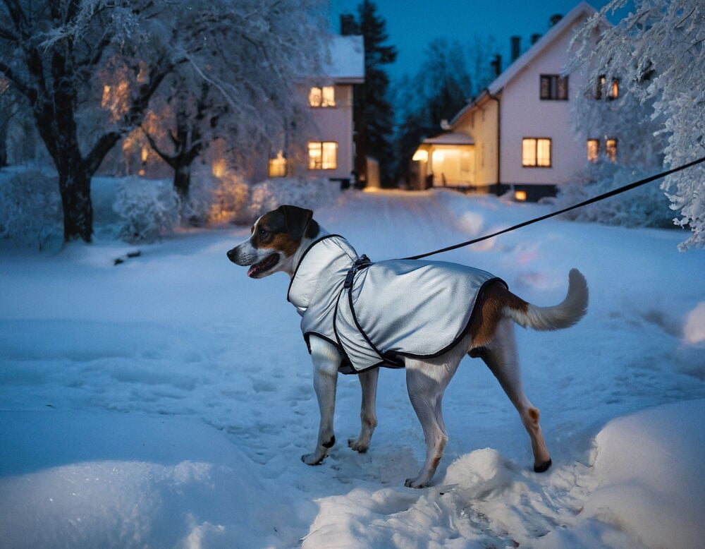 Hund vinterjacka reflex - 5