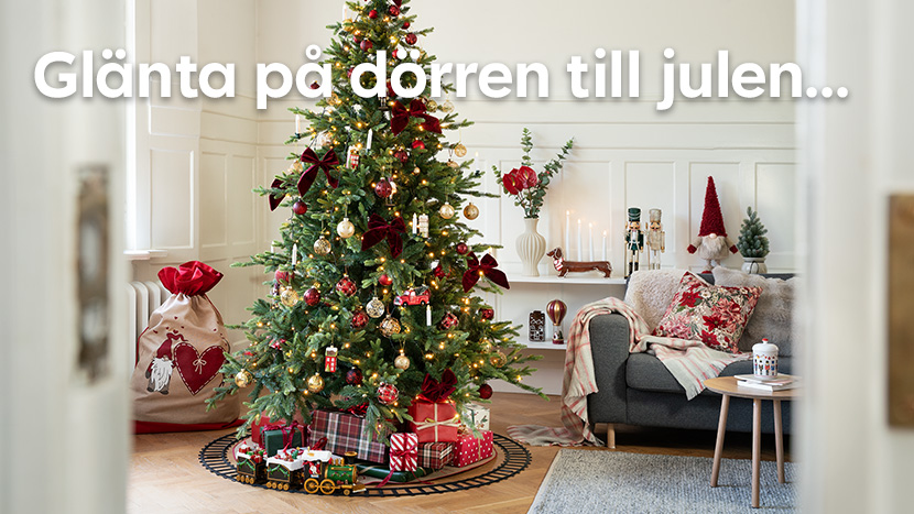 Glänta på dörren till julen...