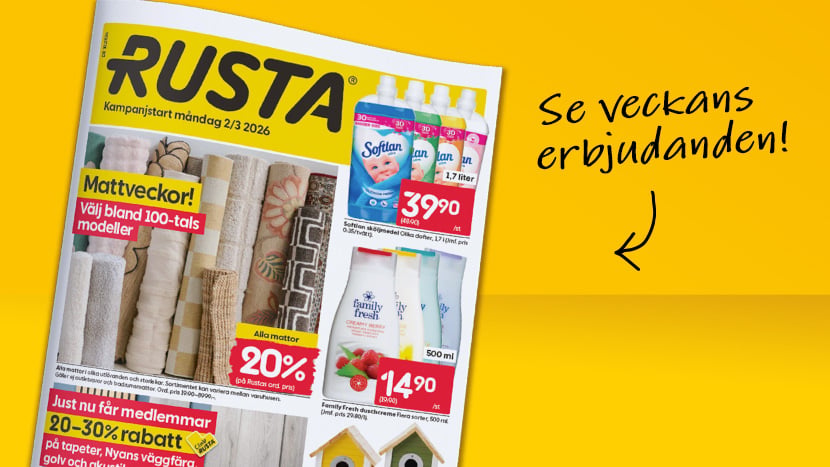 Rusta Fluff Rusta – Mycket för pengarna | Rusta.com