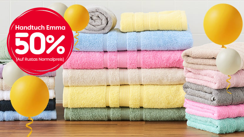 Handtuch Emma 50%.