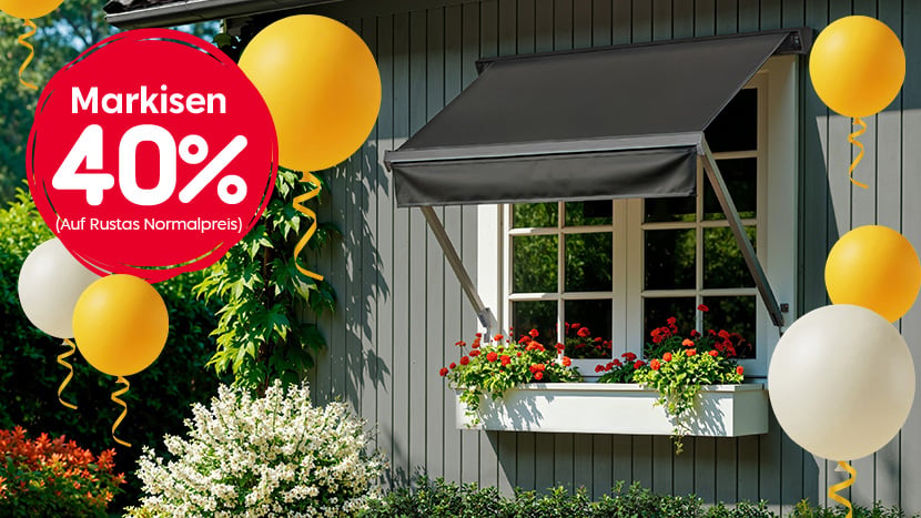 Markisen 40%.
