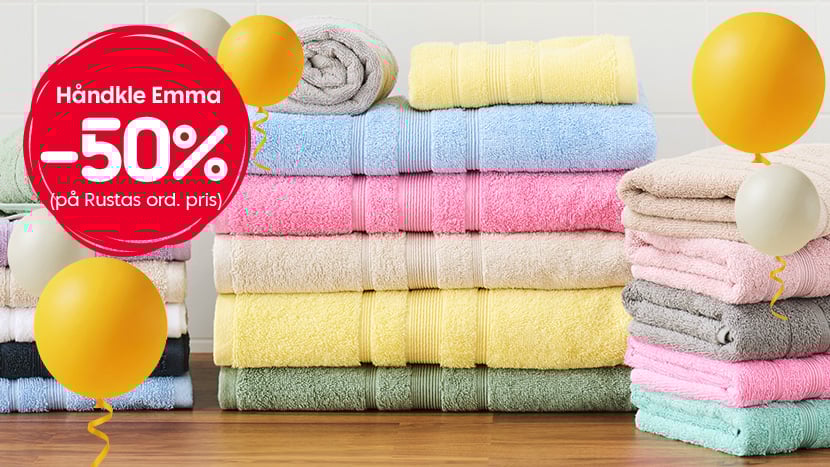 Håndkle Emma -50%.