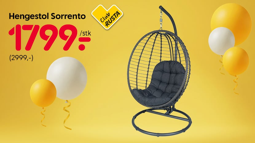 CLUB RUSTA: Hengestol Sorrento 1799 kr. ord. pris 2999 kr.