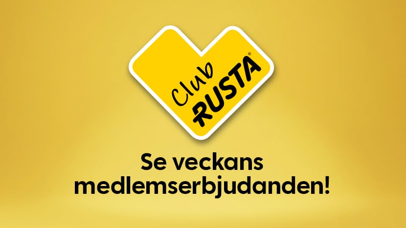 Veckans medlemserbjudanden, Club Rusta logotyp