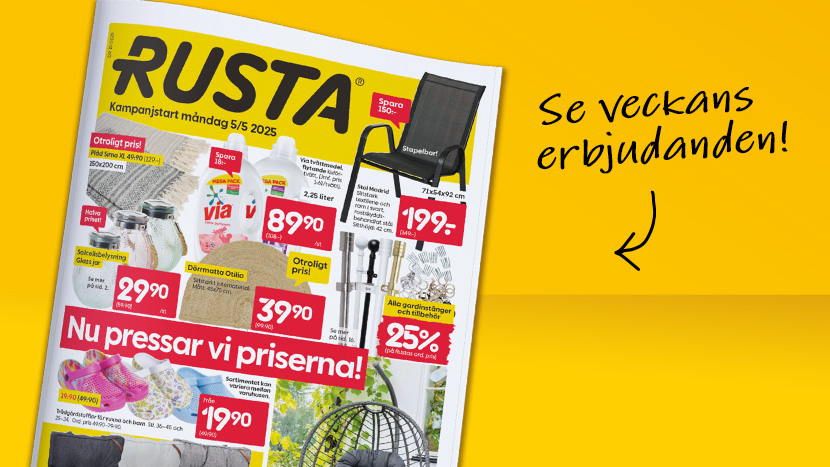 Rusta – Mycket för pengarna | Rusta.com