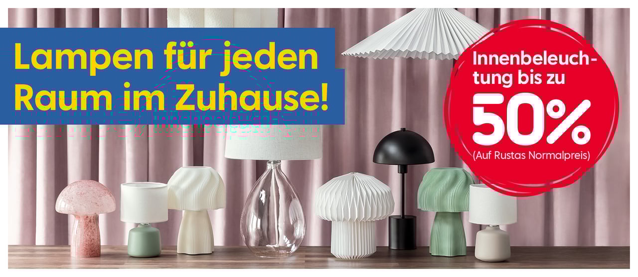 Lampen für jeden Raum im Zuhause! Innenbeleuchtung bis zu 50%.