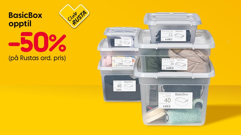 CLUB RUSTA: BasicBox opptil -50%.