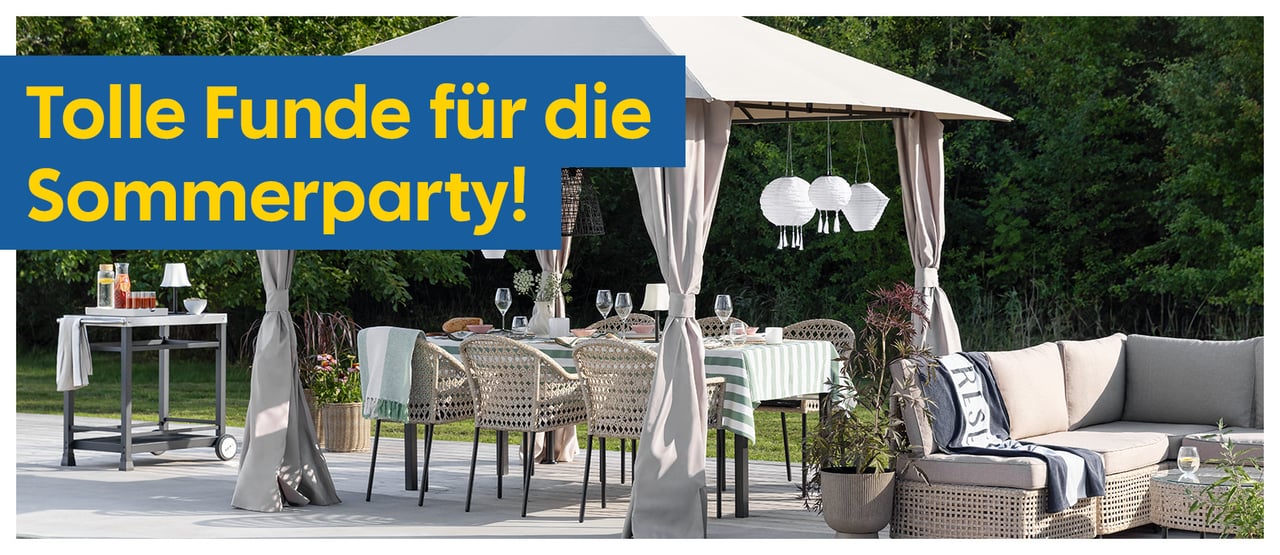 Tolle Funde für die Sommerparty!